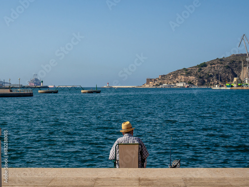 person in the port