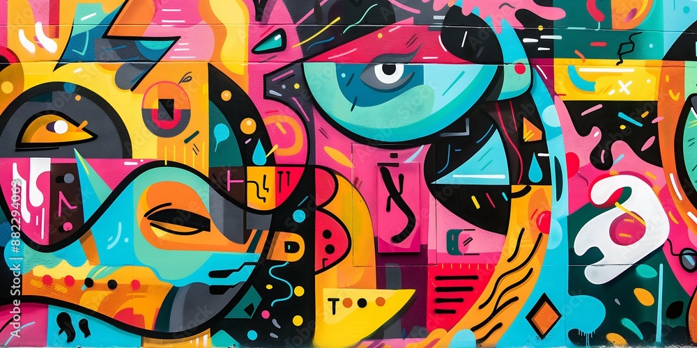 Whispers of Colorful Chaos, Symphony of Urban Dreams Whispers of Colorful Chaos, Symphony of Urban Dreams