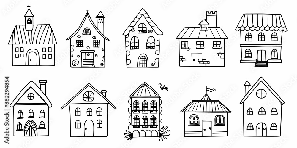 Charming house collection with whimsical architectural designs Charming house collection with whimsical architectural designs