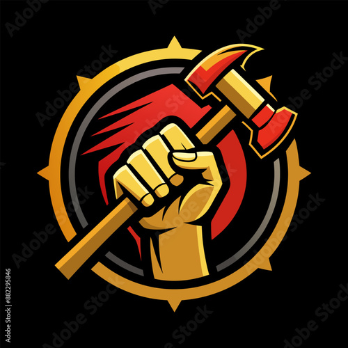 Happy Labor day or international workers day. May 1st International Labor Day. Labor Day poster. Labor Day logo design. Labor Day brand logo.
