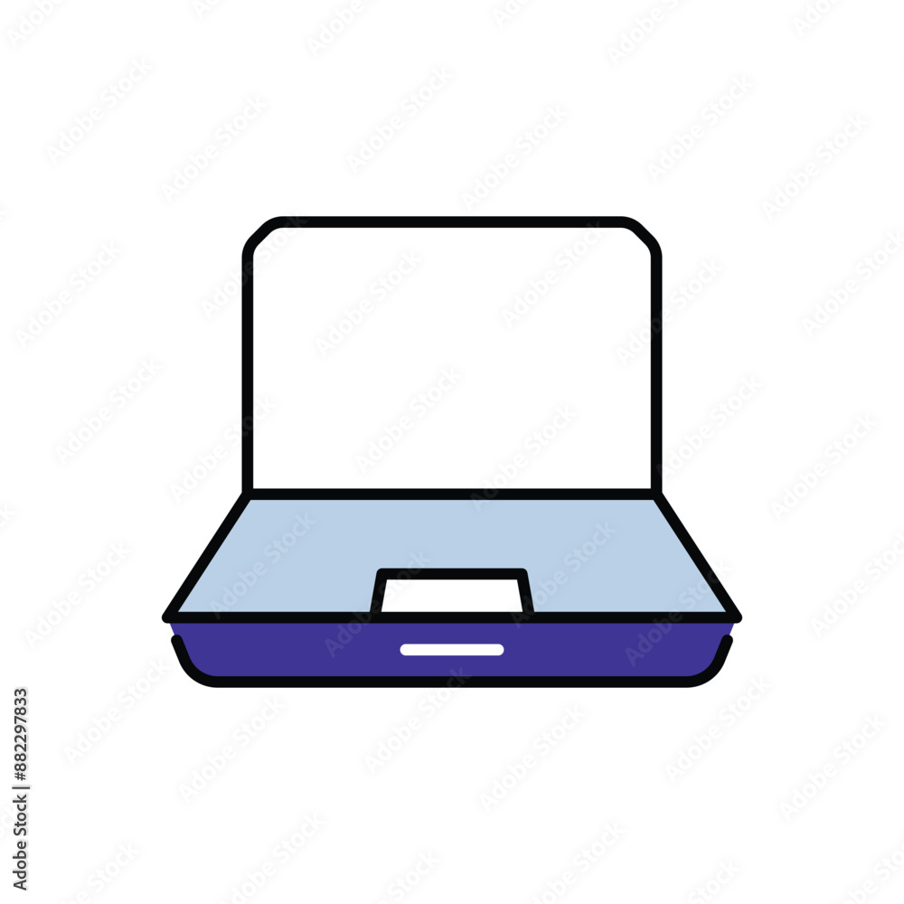 Laptop icon design with white background stock illustration Laptop icon design with white background stock illustration