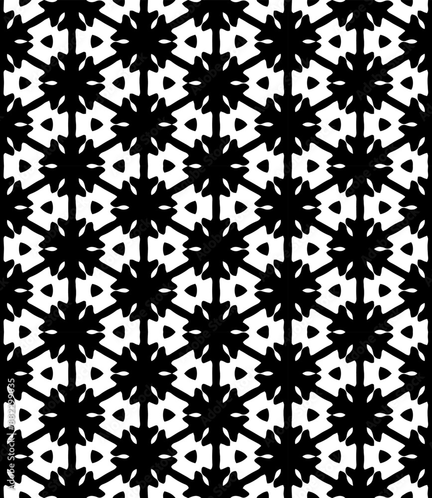 Black and white seamless abstract pattern. Background and backdrop. Grayscale ornamental design. Black and white seamless abstract pattern. Background and backdrop. Grayscale ornamental design.