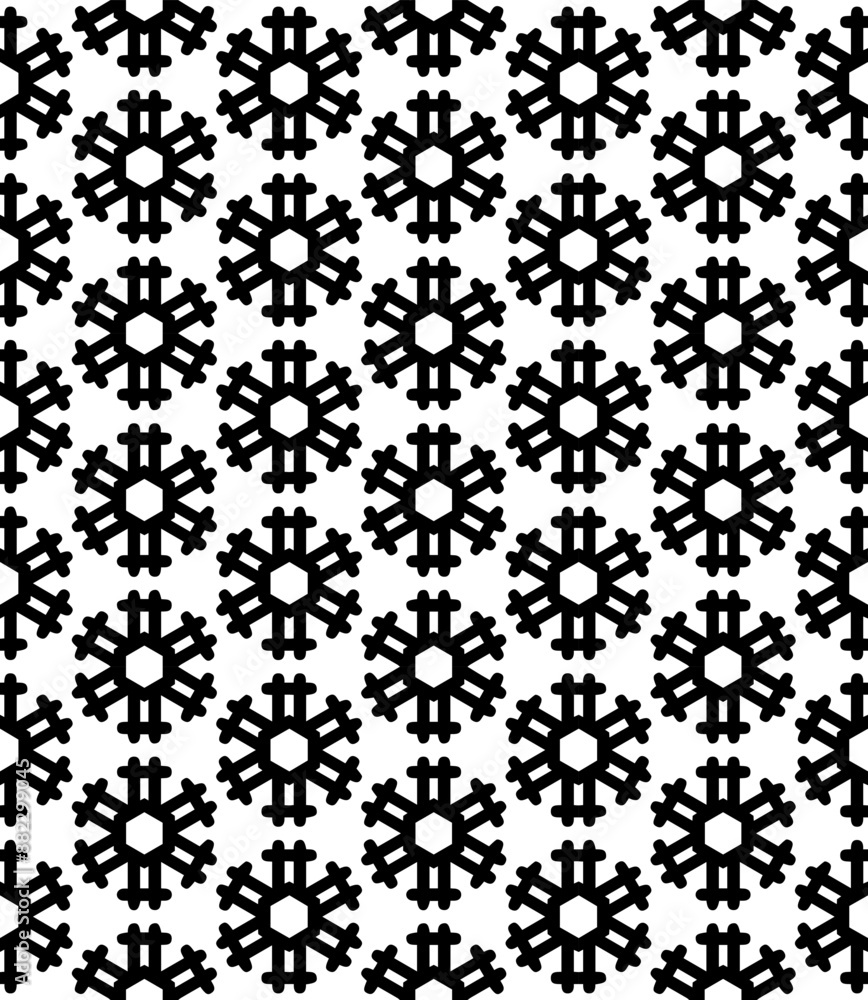 Black and white seamless abstract pattern. Background and backdrop. Grayscale ornamental design. Black and white seamless abstract pattern. Background and backdrop. Grayscale ornamental design.