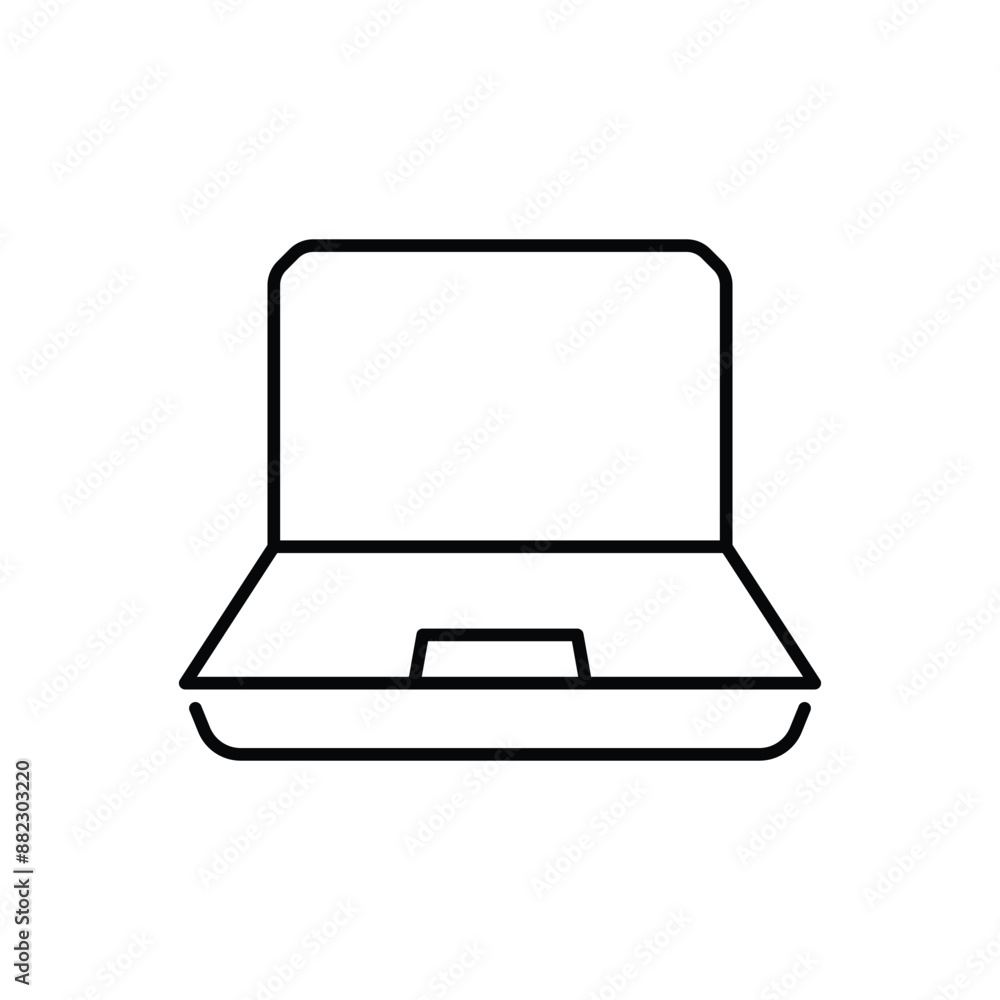 Laptop icon design with white background stock illustration Laptop icon design with white background stock illustration