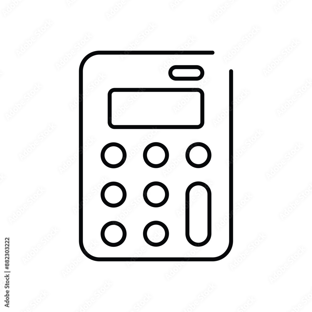 Calculator icon design with white background stock illustration Calculator icon design with white background stock illustration