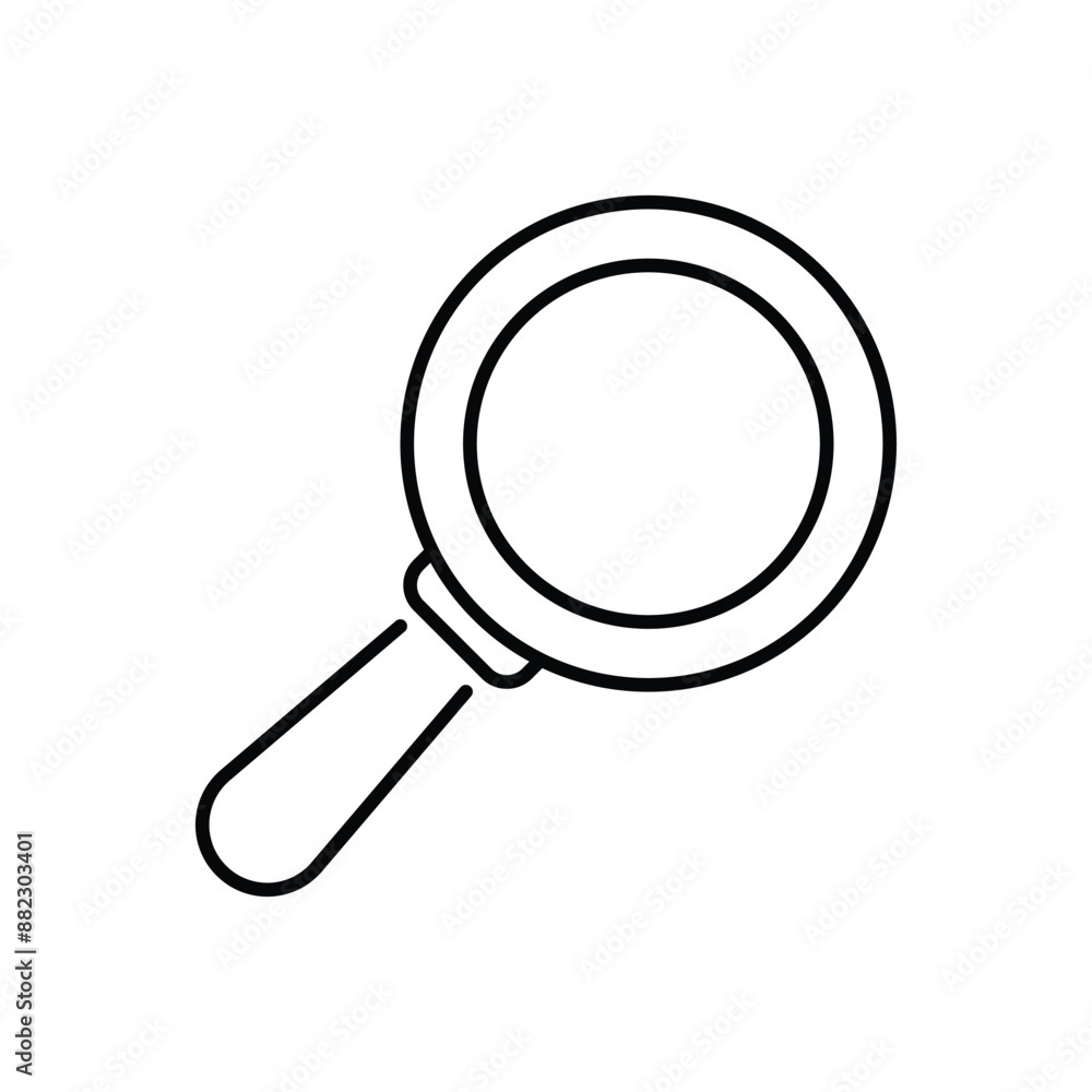 magnifier icon design with white background stock illustration magnifier icon design with white background stock illustration