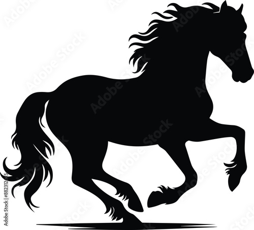 horse silhouette vector