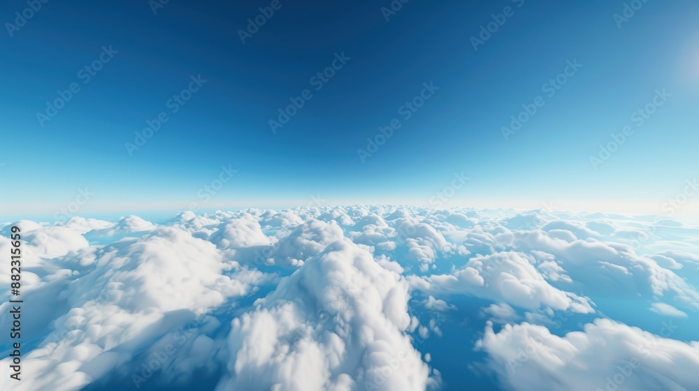 view of blue sky and clouds background with lots of copy space. view of blue sky and clouds background with lots of copy space.