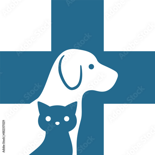 動物病院のロゴマーク（animal hospital logo）