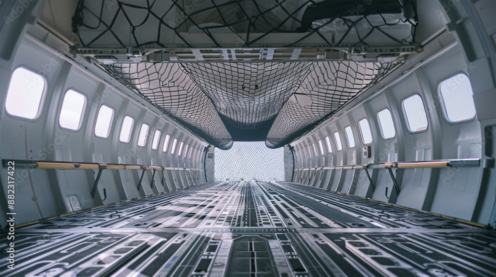 Obraz premium Inside an Air Cargo Hold