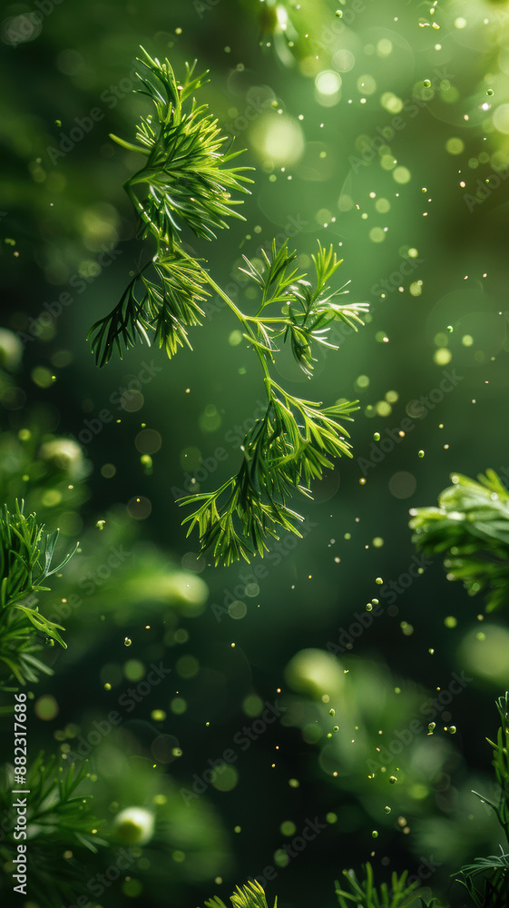 Green Background with Dill Green Background with Dill