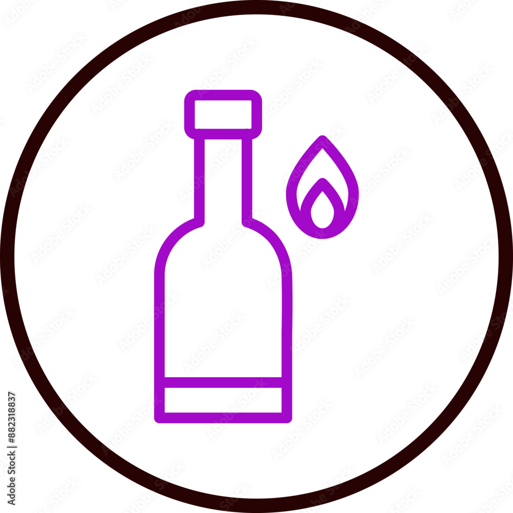 Molotov Vector Line Purple Circle Black