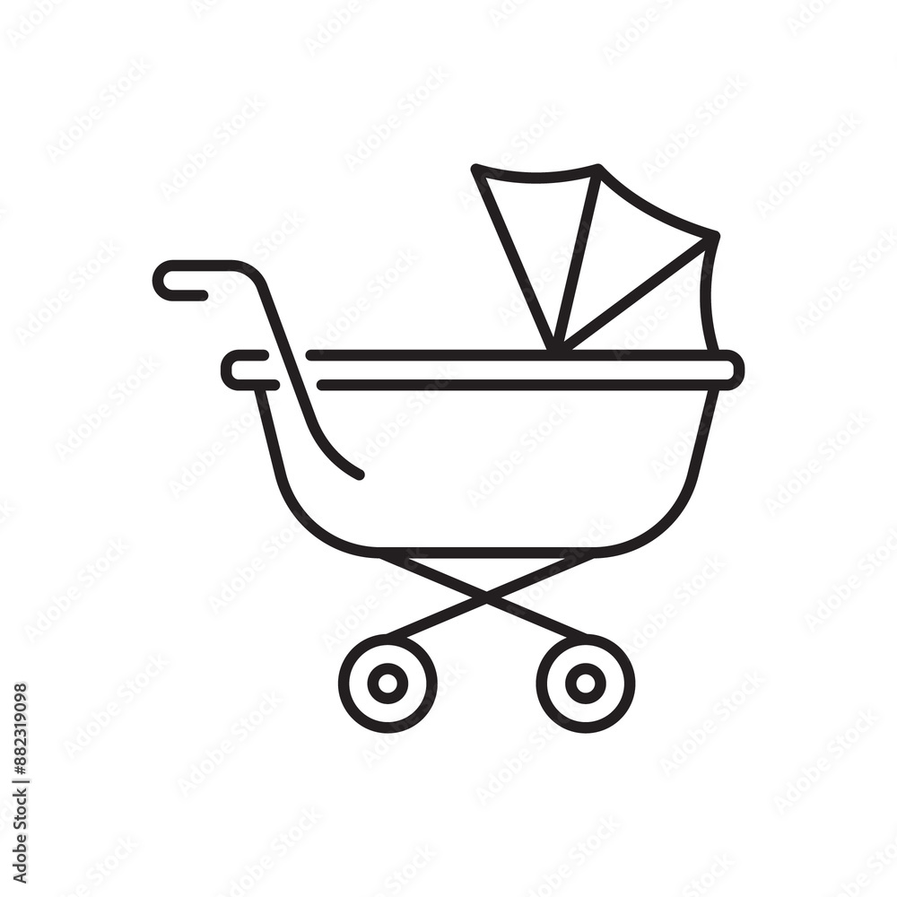 Baby shower Icons. Simple line art style icons pack. Vector illustration Baby shower Icons. Simple line art style icons pack. Vector illustration
