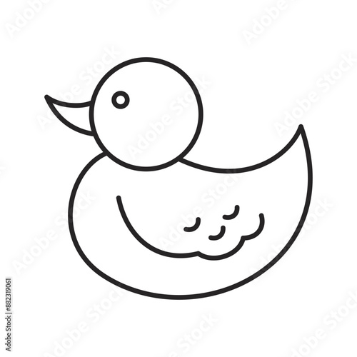 Baby shower Icons. Simple line art style icons pack. Vector illustration