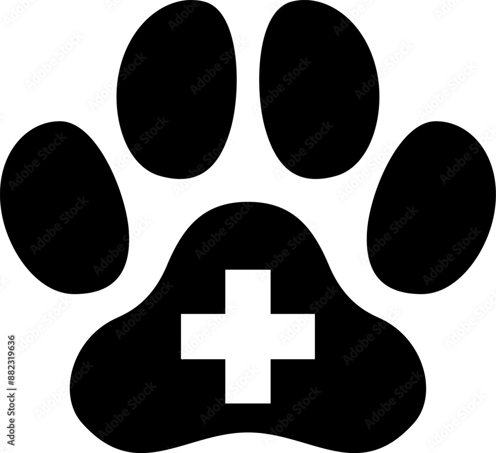 Fototapeta premium 動物病院のロゴマーク(animal hospital logo)
