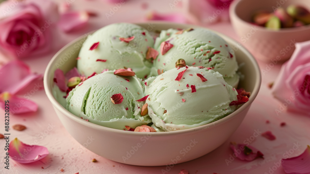 Delicious Pistachio Ice Cream Dessert Delicious Pistachio Ice Cream Dessert