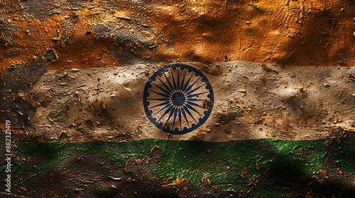 Transparent background displaying the Indian flag, with space for copy around the edges.