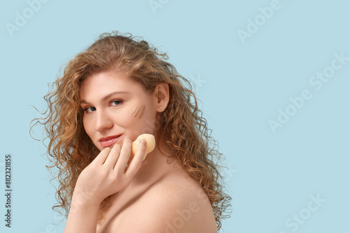 Beautiful young woman with ...