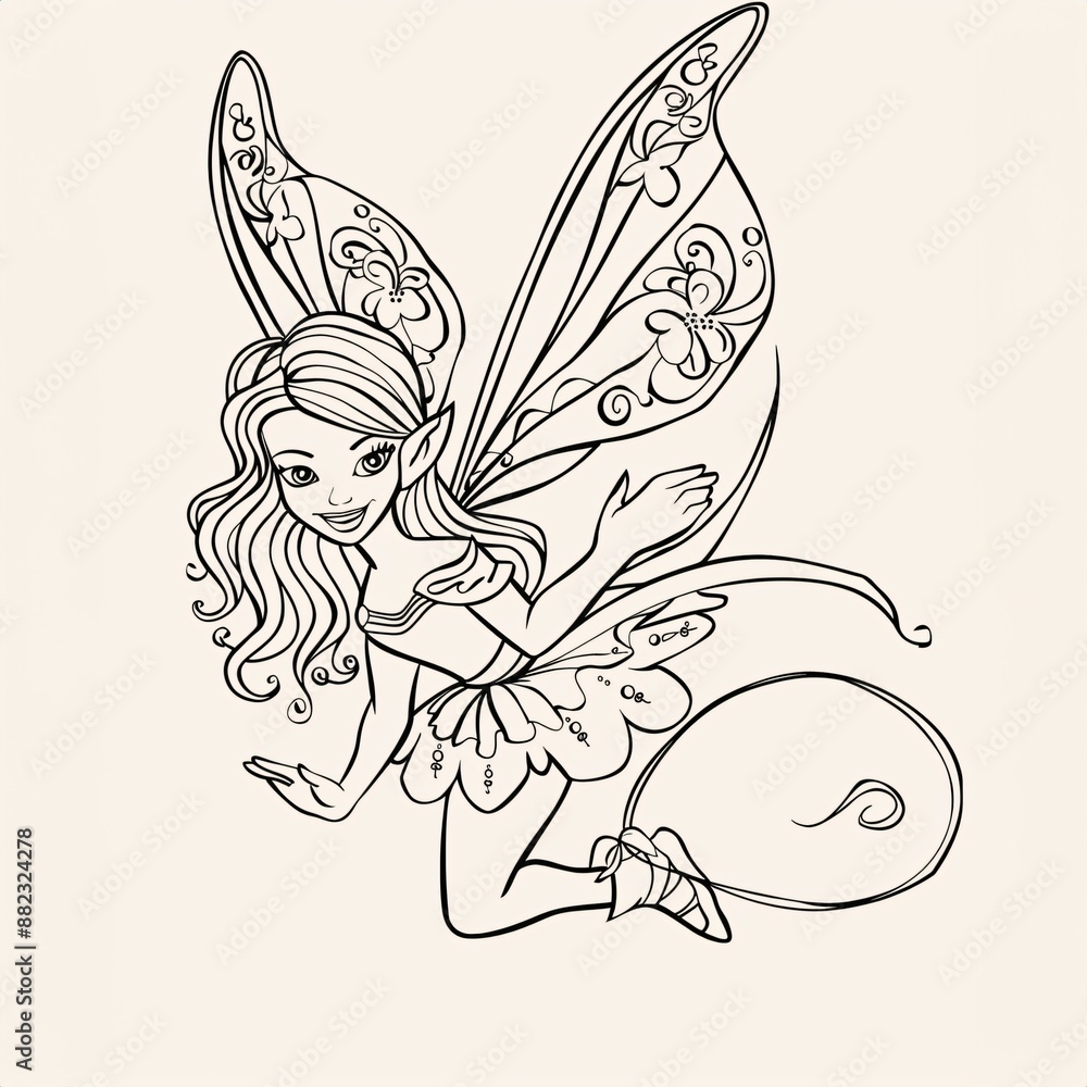 Fairy - A Drawing Of A Fairy Fairy - A Drawing Of A Fairy