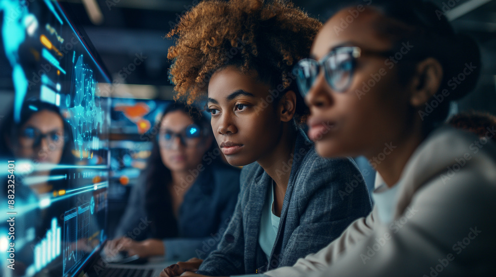 group of business professionals collaborating in a modern office setting, emphasizing gender equality group of business professionals collaborating in a modern office setting, emphasizing gender equality