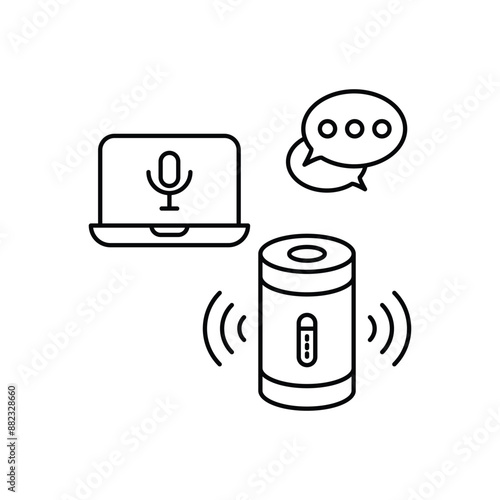 Smart Speaker vector icon