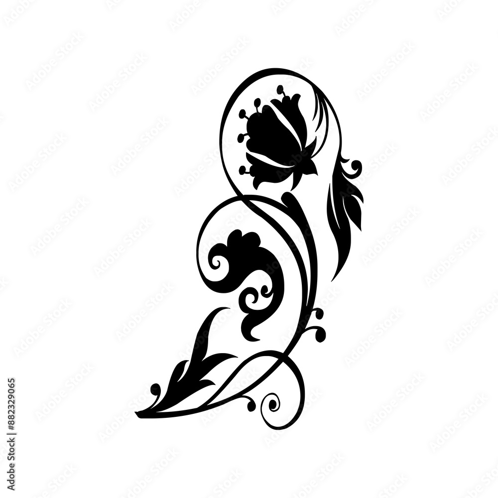 Flower icon. Flower silhouette Flower icon. Flower silhouette