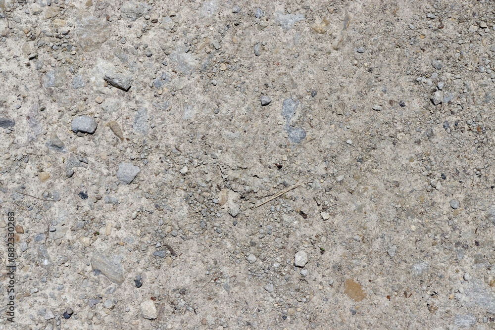 A close view of the gravel ground surface. A close view of the gravel ground surface.