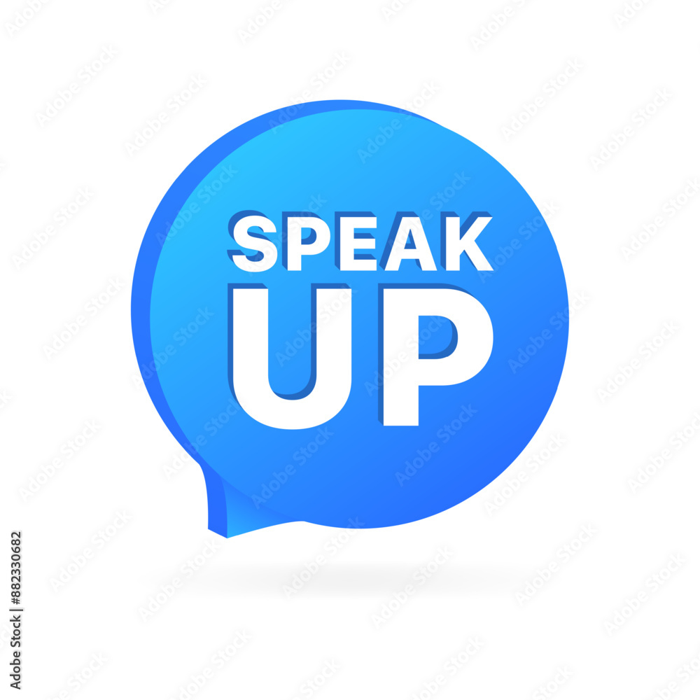 Speak up icon. Message bubble icon. Flat style. Vector icon. Speak up icon. Message bubble icon. Flat style. Vector icon.
