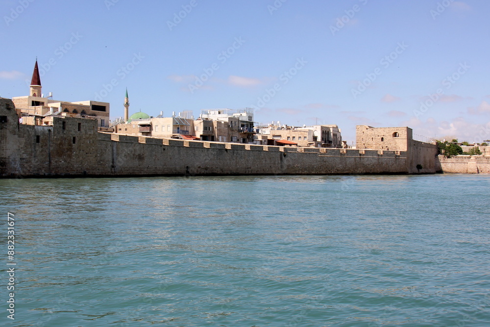 Akko Israel 05/26/1924. An ancient port city on the shores of the Mediterranean Sea in northern Israel. Akko Israel 05/26/1924. An ancient port city on the shores of the Mediterranean Sea in northern Israel.