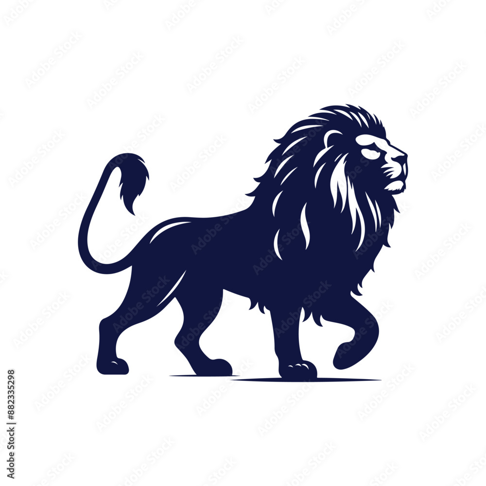 Vector Lion silhouette design illustration template Vector Lion silhouette design illustration template