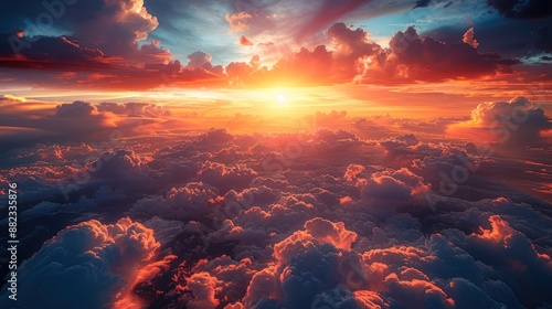 Sunset Above the Clouds