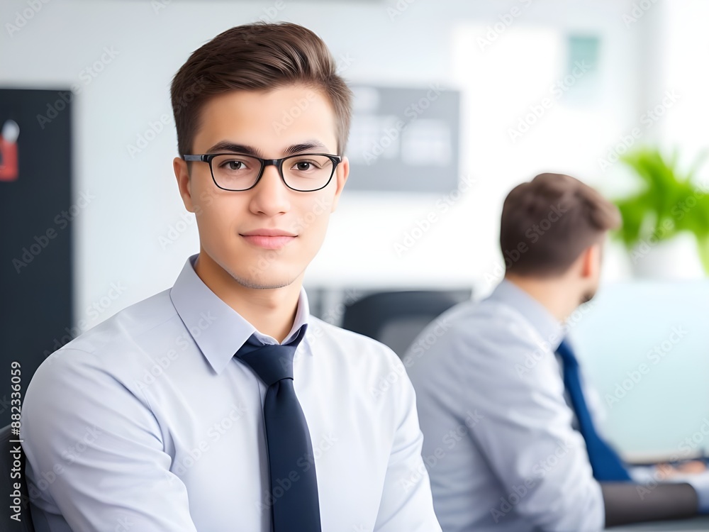 portrait of a smiling business person