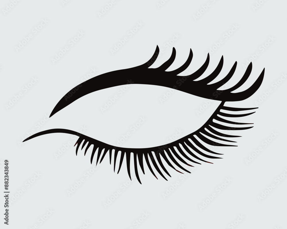 Eyelashes set on white background, girl, salon, vector illustration, mascara, illustration, beauty, eyelash, lash, vector, false, eye Eyelashes set on white background, girl, salon, vector illustration, mascara, illustration, beauty, eyelash, lash, vector, false, eye