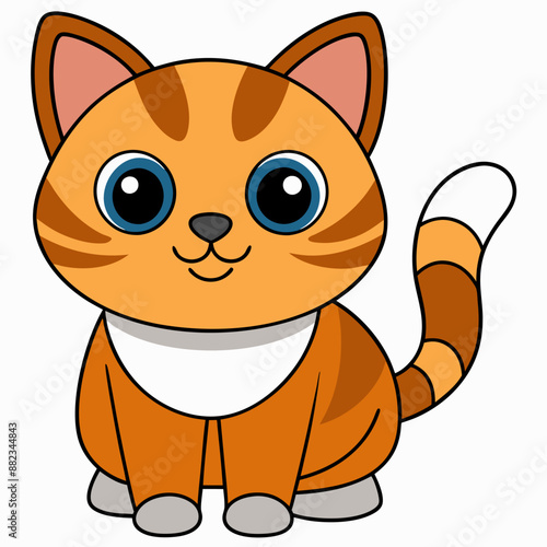 This cute cat head vector graphic is perfect for digital and printable designs.