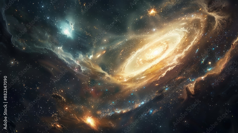 The Logos, embodying the beginning of time, is depicted in a 16K high-resolution image where galaxies spiral from His command, according to John 1:1-3. The Logos, embodying the beginning of time, is depicted in a 16K high-resolution image where galaxies spiral from His command, according to John 1:1-3.