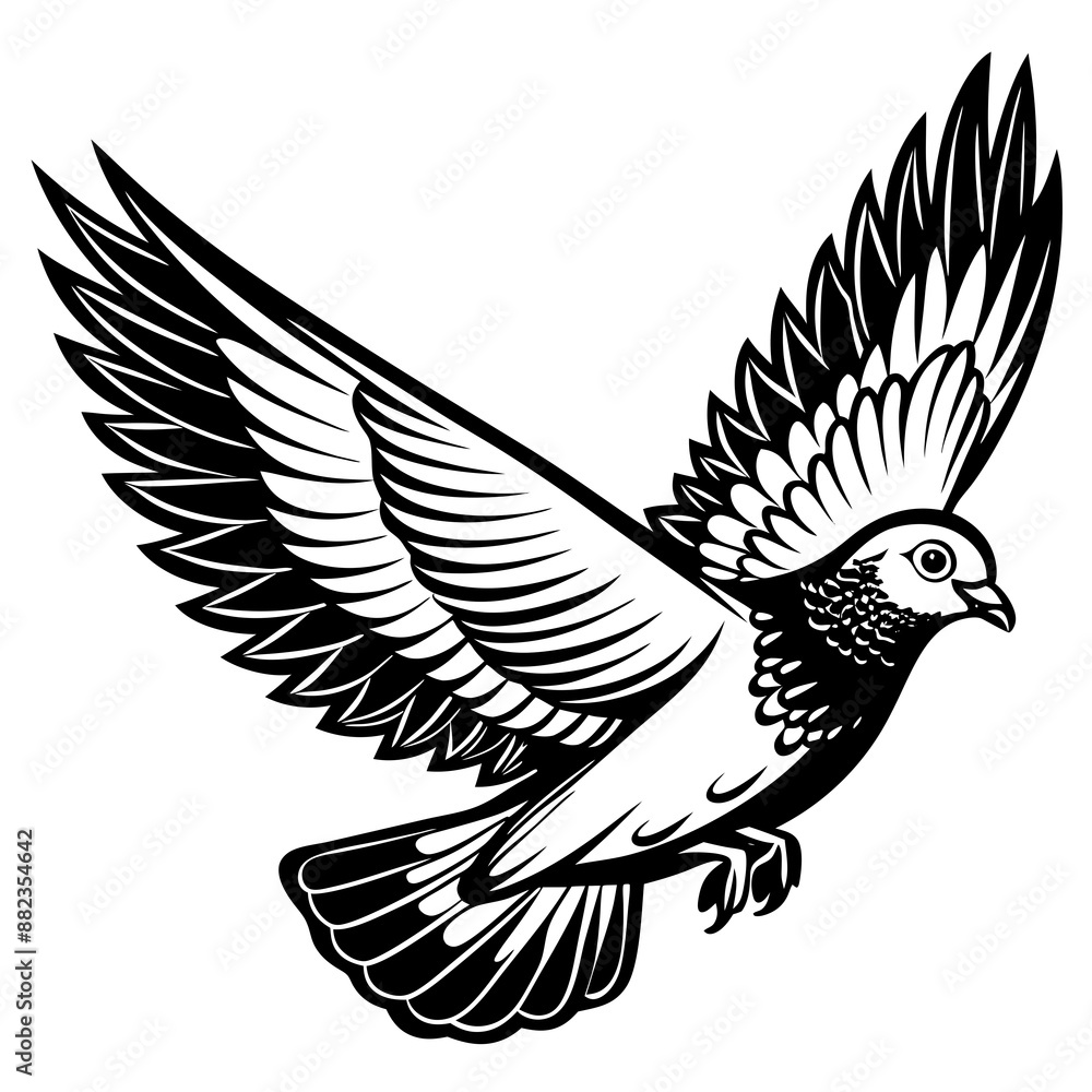 realistic flying pigeon realistic flying pigeon