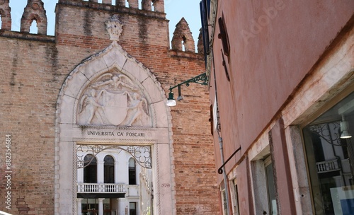 Panorama of Venice city Italy. photo