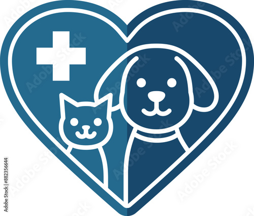 動物病院のロゴマーク（animal hospital logo）