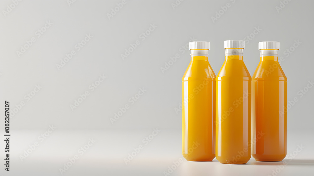 orange juice bottle mockup