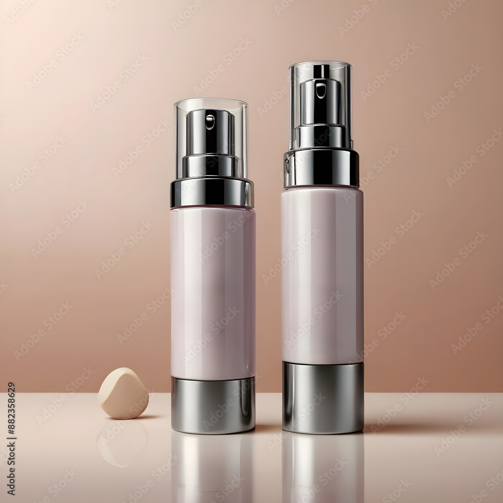 Two different bottles sitting next to each other Ideal for product branding and advertisement
Two different bottles sitting next to each other Ideal for product branding and advertisement