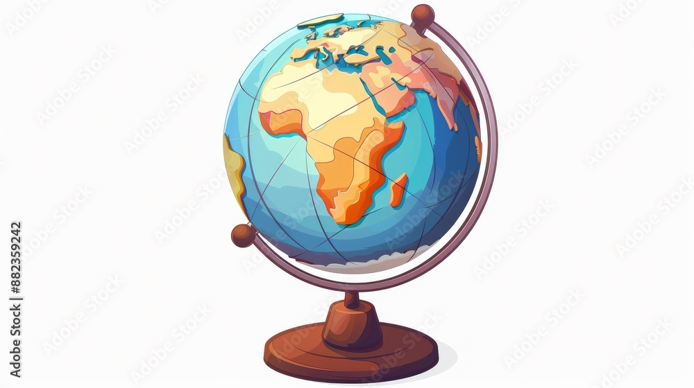A colorful, cartoon-style cadastral globe icon, designed for web use and isolated on a white background.
A colorful, cartoon-style cadastral globe icon, designed for web use and isolated on a white background.