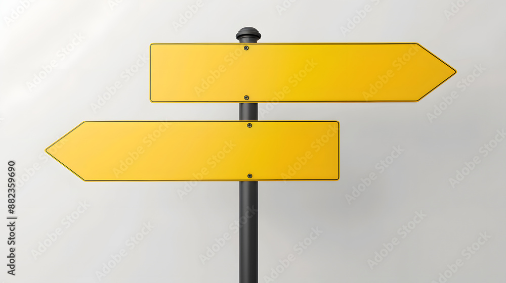 blank yellow road sign blank yellow road sign