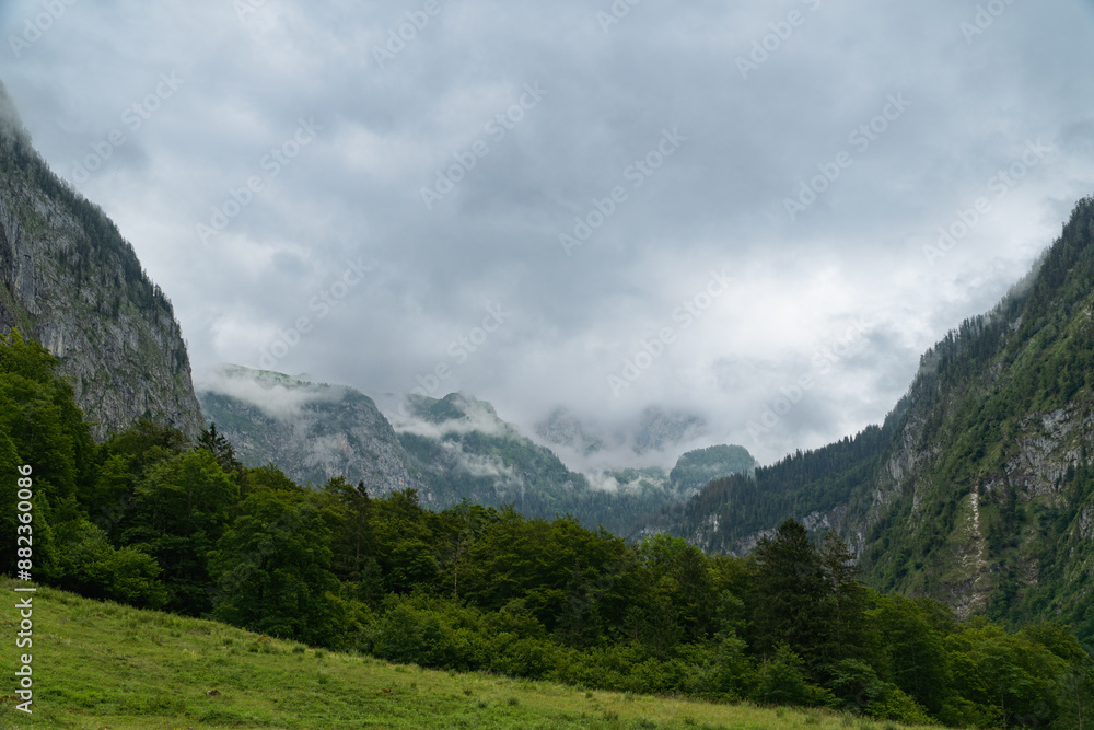 Der Königssee im Nationalpark Berchtesgaden Der Königssee im Nationalpark Berchtesgaden