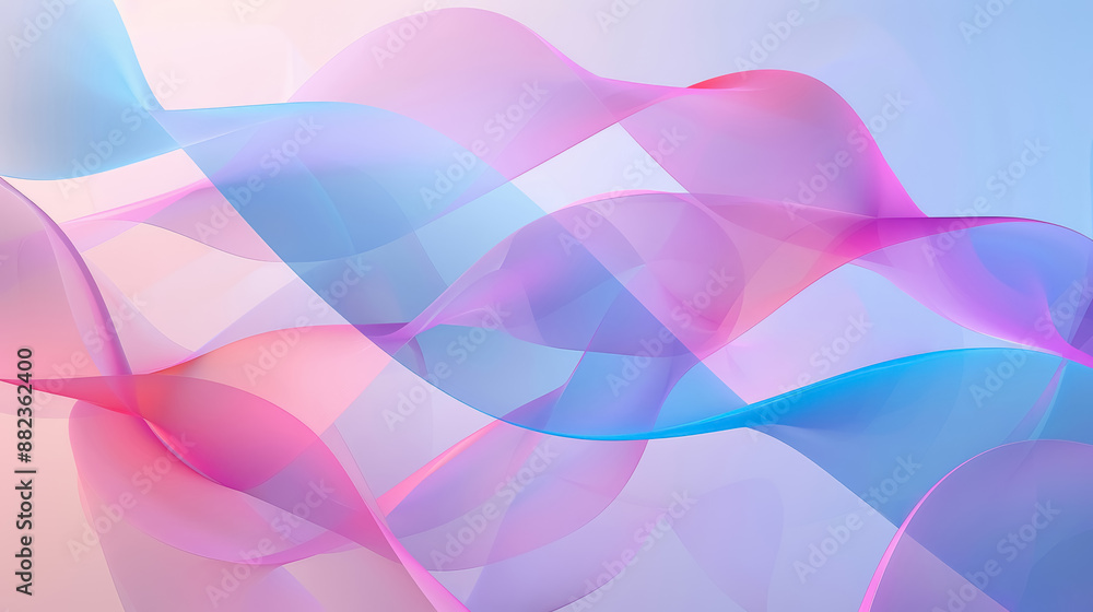Abstract wavy curved lines background, creative visual concept, pastel pink blue, light purple, soft colors. Abstract wavy curved lines background, creative visual concept, pastel pink blue, light purple, soft colors.