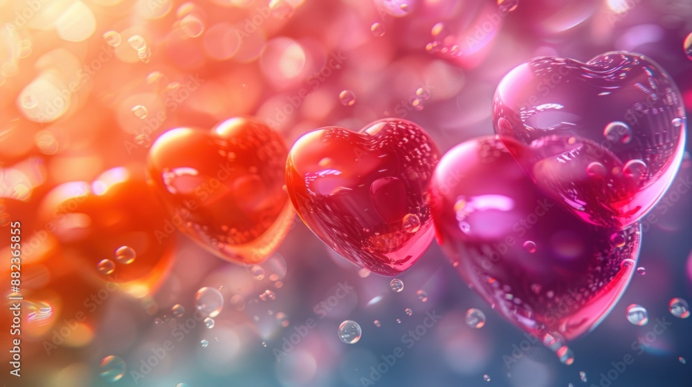 Red Hearts Background Red Hearts Background