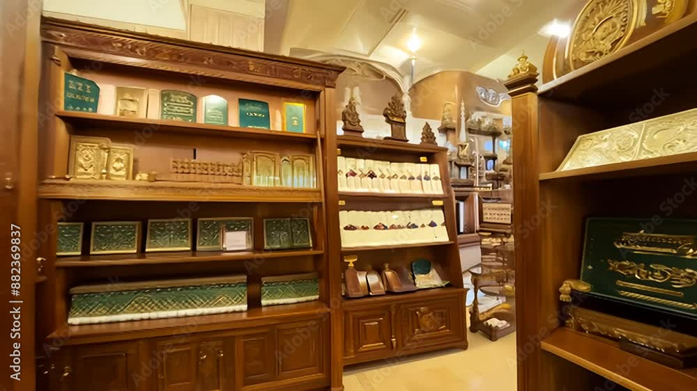 Antique Bookshelf Rows In a Bookstore In Istanbul, Turkey Antique Bookshelf Rows In a Bookstore In Istanbul, Turkey