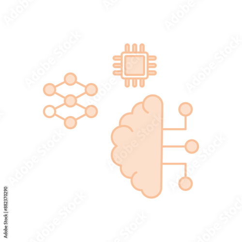 Neuromorphic Computing vector icon