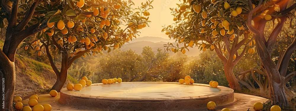 Golden Hour in a Lemon Orchard Golden Hour in a Lemon Orchard