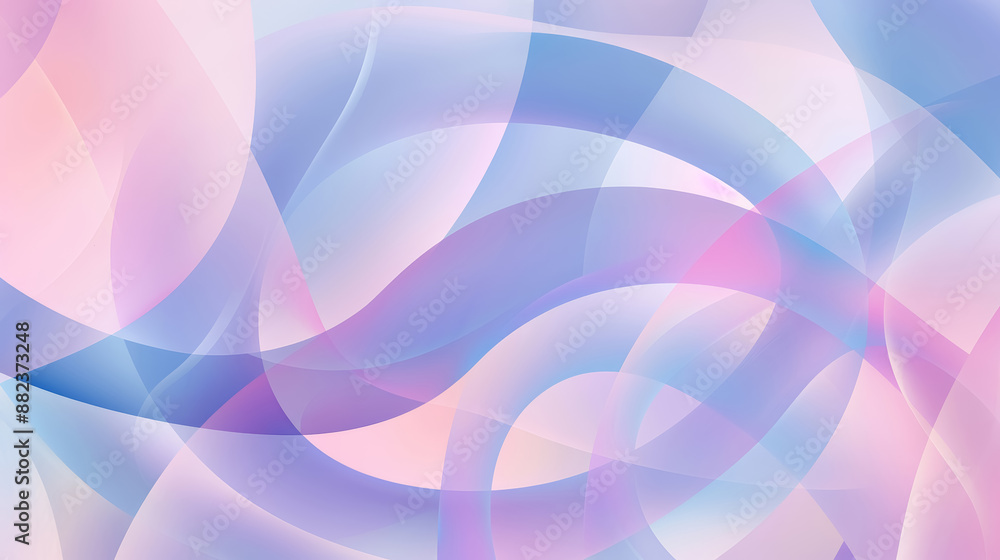 custom made wallpaper toronto digitalInfinity concept curved lines pastel pink blue, light purple, soft colors abstract background