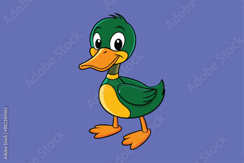 Cute duck vector clipart for printable digital graphics and designs.






